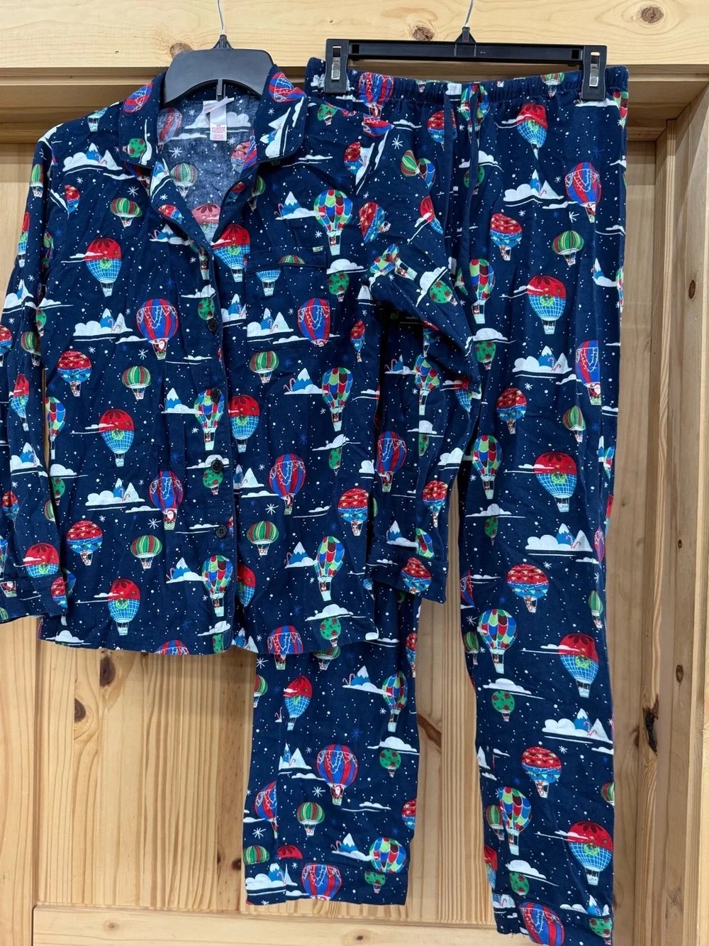 Women’s Navy Christmas Pajama Set - Picture 7 of 7